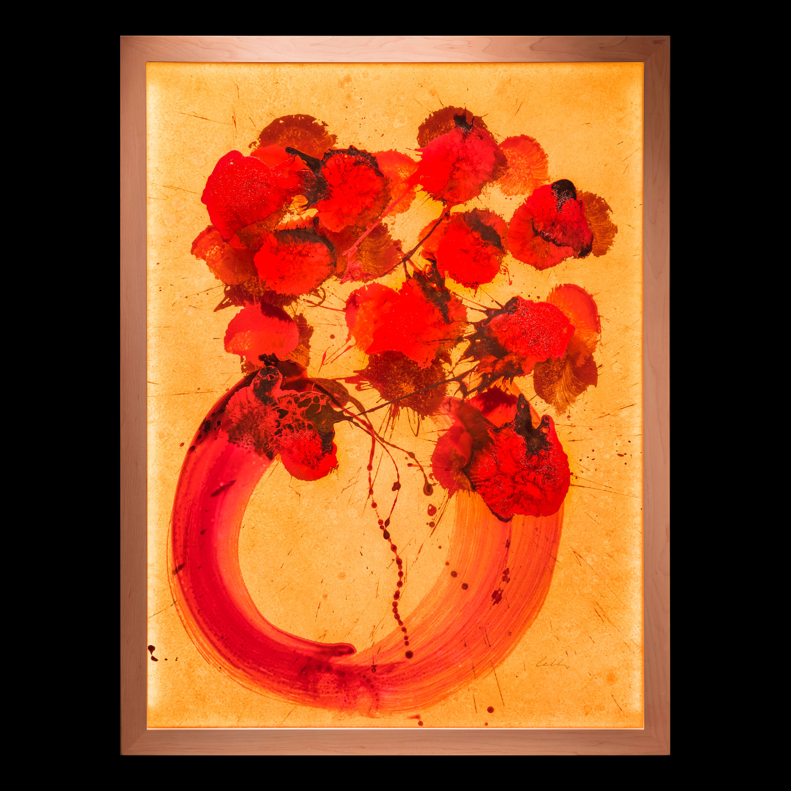 Ikebana Glass on Glass Painting, 2017, Dale Chihuly